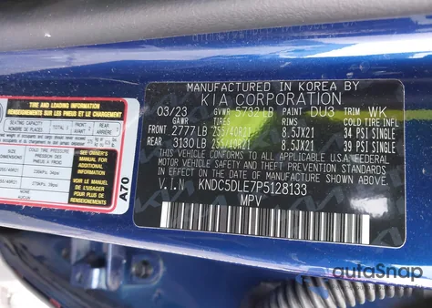 2023 Kia Ev6 Gt from USA, damaged, VIN KNDC5DLE7P5128133